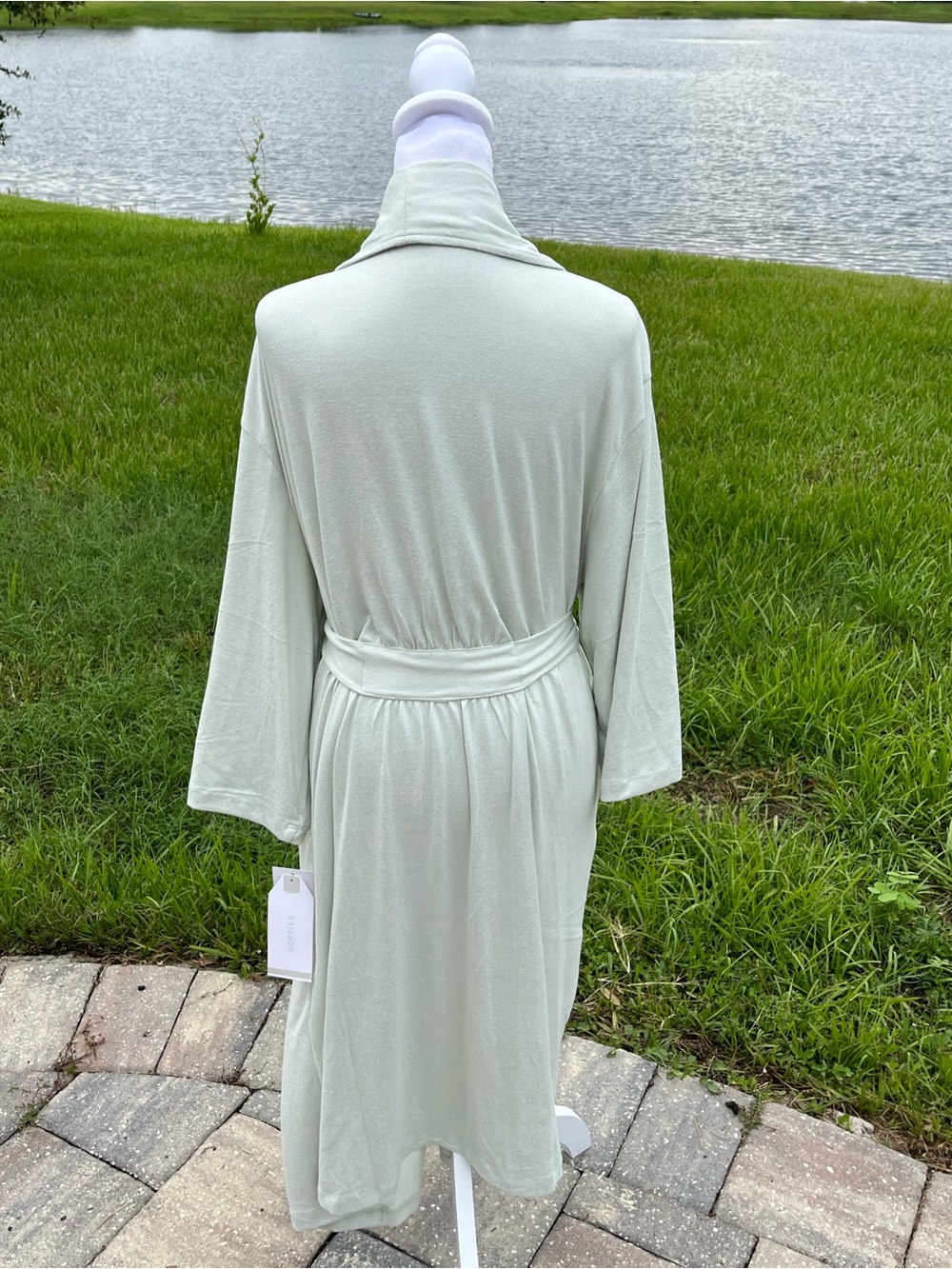 NWT Softies Dream Shawl Collar Robe in Light Sage - Size 2X/3X - Picture 2 of 11